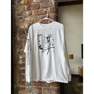 2024 NBA All-Star Game Long Sleeve T-Shirt – White – Size Large – Official NBA